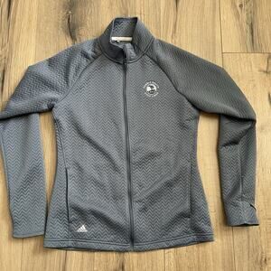 Adidas Pebble Beach Women's Size Small Textured Zip Layer Jacket Official Merch